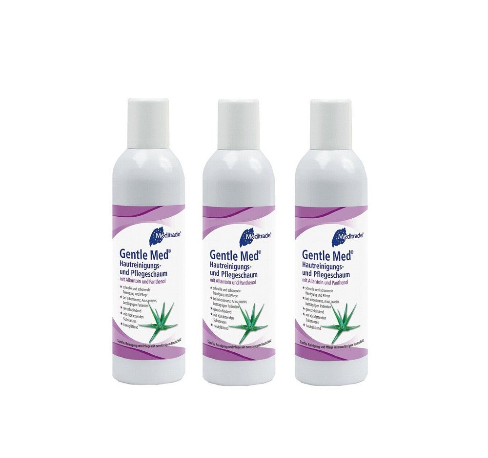 Meditrade Gentle Med® Hautreinigungs- & Pflegeschaum 3 x 500 ml Flasche | 00994