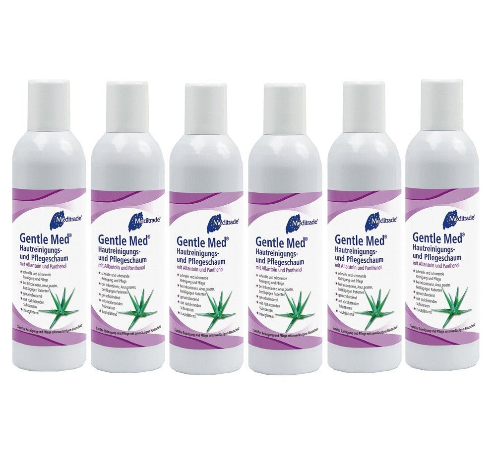 Meditrade Gentle Med® Hautreinigungs- & Pflegeschaum 6 x 500 ml Flasche