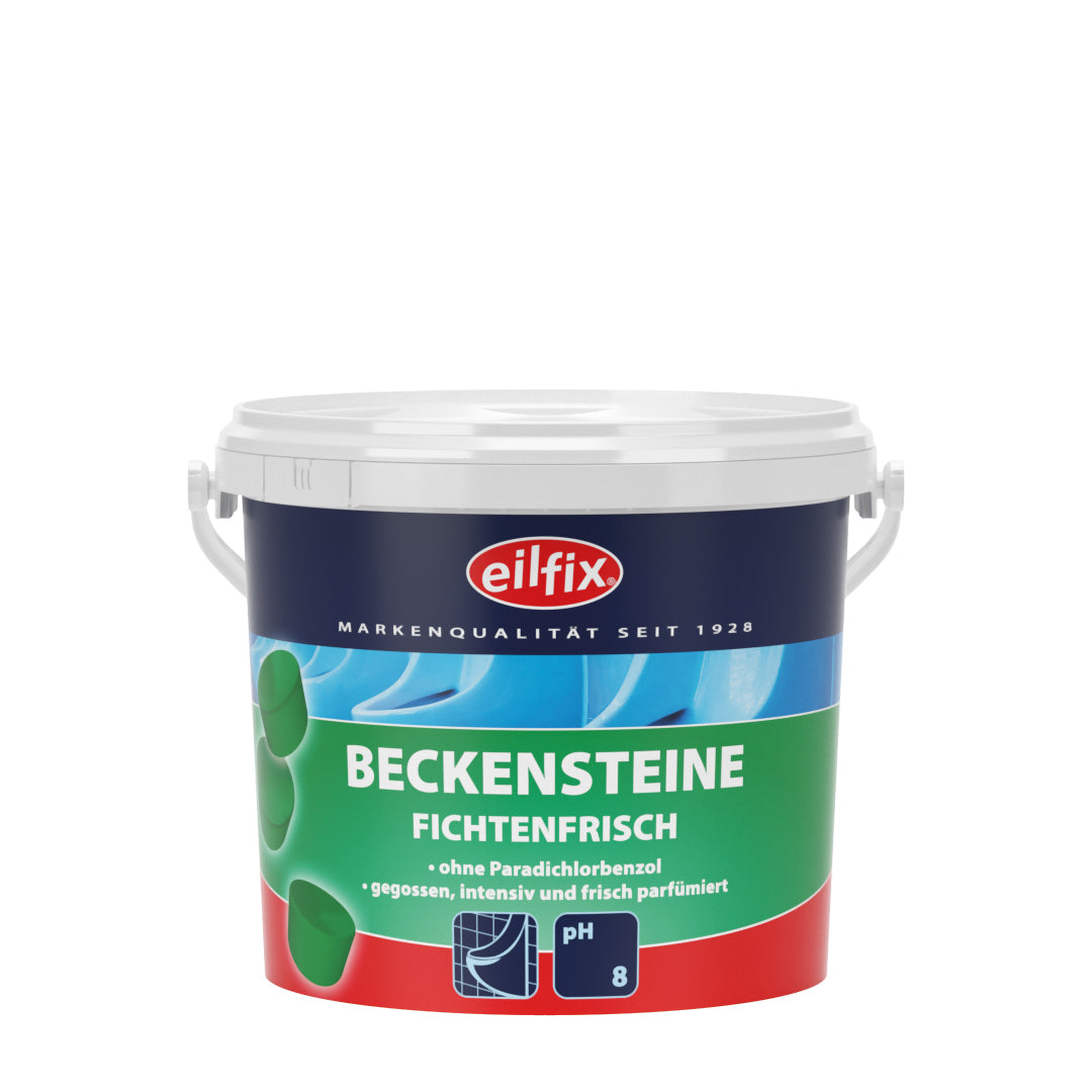 Eilfix® Beckensteine | Fichtenfrisch | 2 kg Eimer