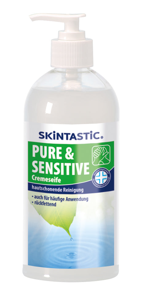 Skintastic® Cremeseife Pure & Sensitiv, Apricot, Pure Wellness oder Apfel | 500 ml Pumpspender
