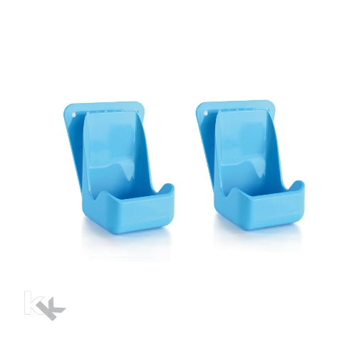4 x Bode Wandhalter Blau für 500 ml Flaschen