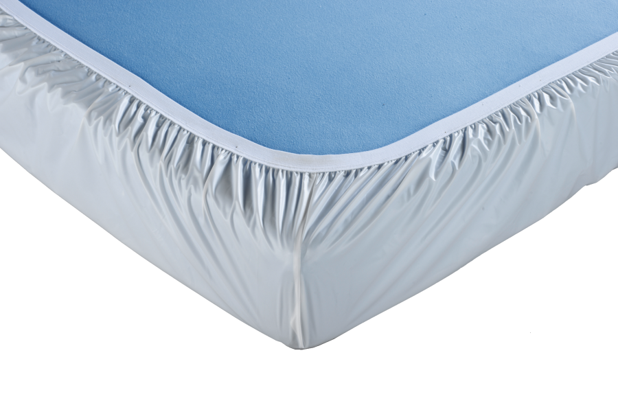 Suprima | Spannbetttuch PVC | Weiß | Ecken verschweißt | 100 x 200 x 20 cm | 3063
