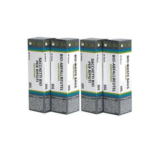 4x BIO4PACK Bio Abfallbeutel 30 Liter 10 Stück/Faltschachtel
