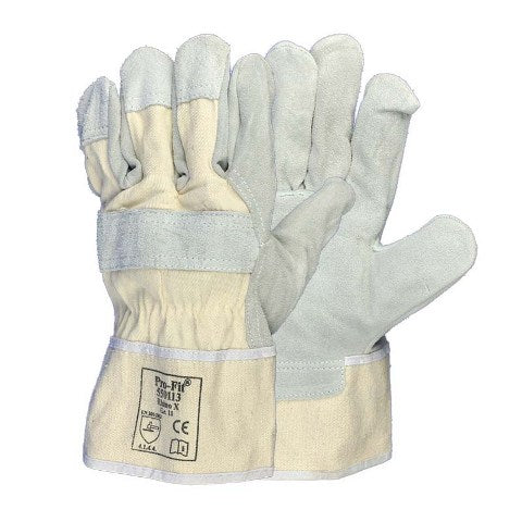 Pro-Fit® Rindspaltleder-Handschuhe – KK Hygiene