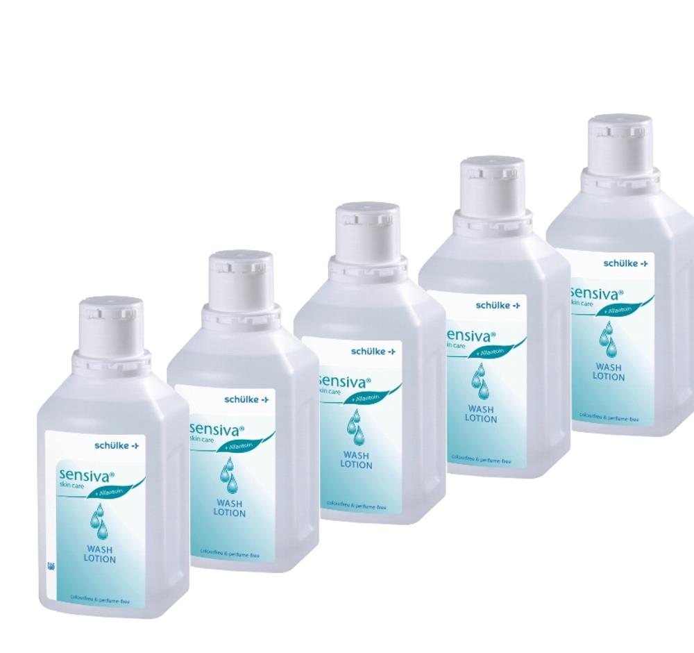 Schülke sensiva® wash lotion | Waschlotion | 5 x 500 ml Flasche