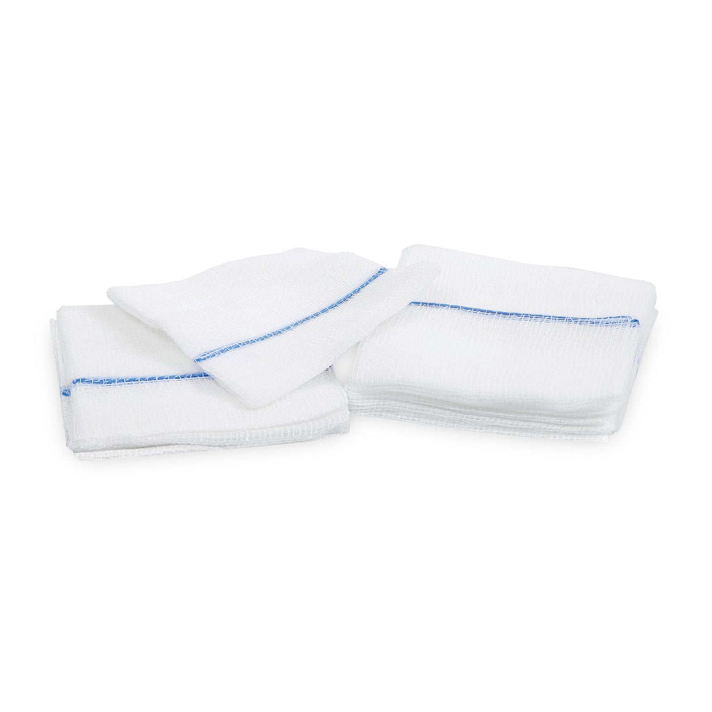 Mullkompressen 12-fach | Unsteril | 10 x 10 cm | Weiß | Mit Röntgenkontrastfaden | 100 Stück/Packung