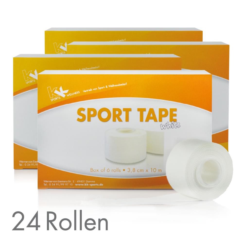 24 x KK Sporttape 3,8 cm x 10 m weiß