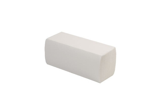 Falthandtuch | 24 x 21 cm | 2-lagig | ZZ-Falz | Weiß | 4000 Stück/Karton