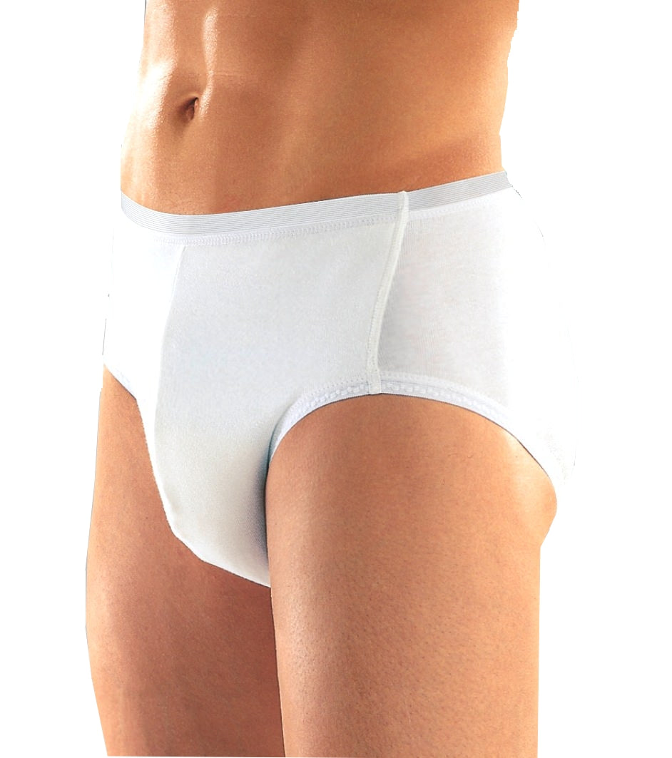 Suprima Baumwoll Slip Herren Größe 5-8 Schlupfform Weiß 1242