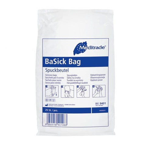 BaSick Bag Spuckbeutel 25 Stück/Packung