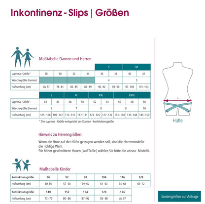 Suprima PVC Slip Unisex Größe 56-60 Schlupfform Weiß 1223