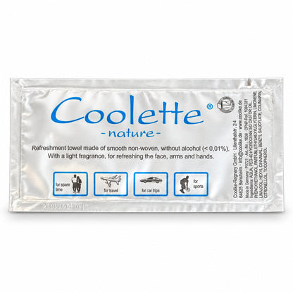 Erfrischungstuch Coolette® nature aus Vlies