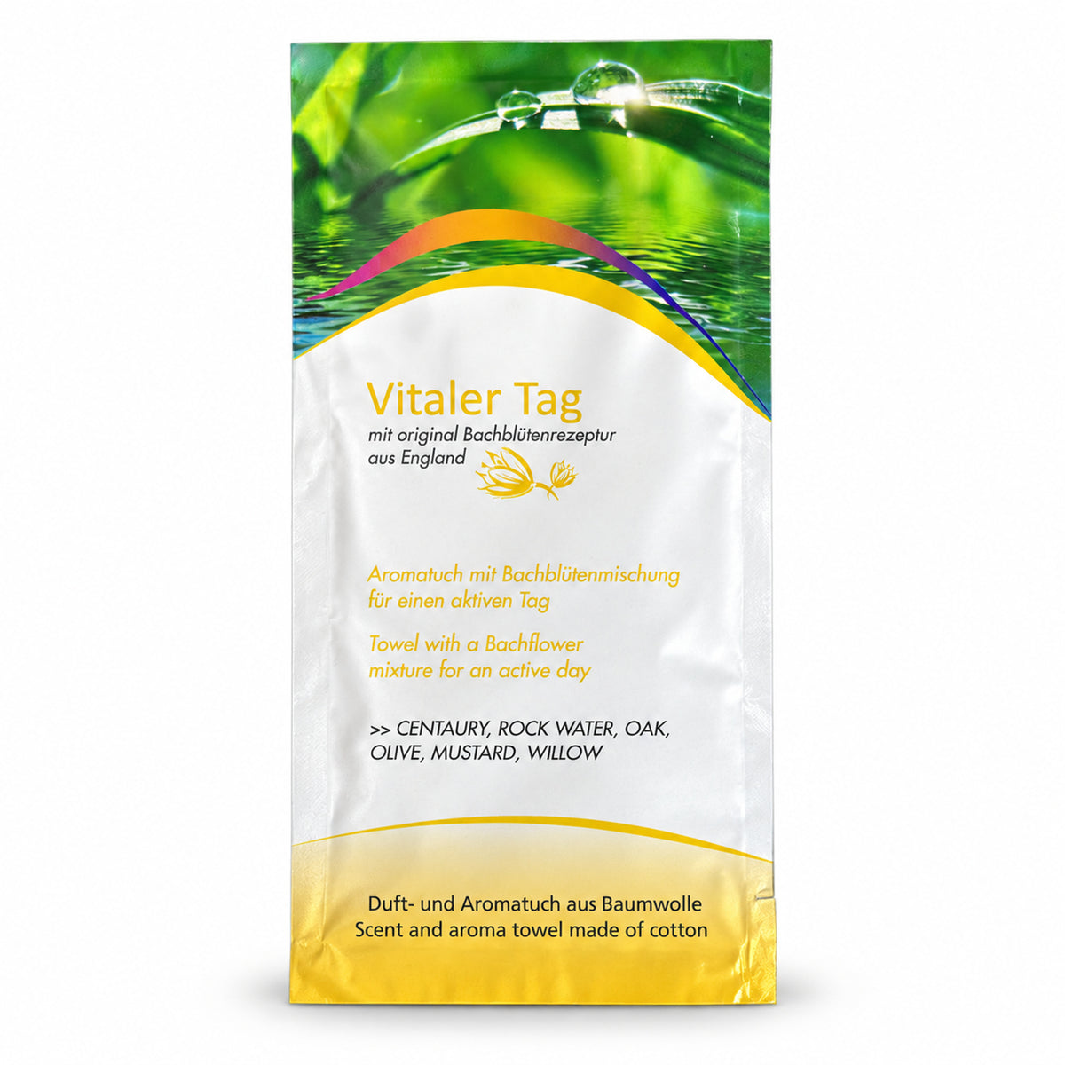 Aromatuch aus Baumwolle Vitaler Tag
