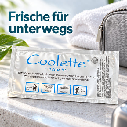 Erfrischungstuch Coolette® nature aus Vlies
