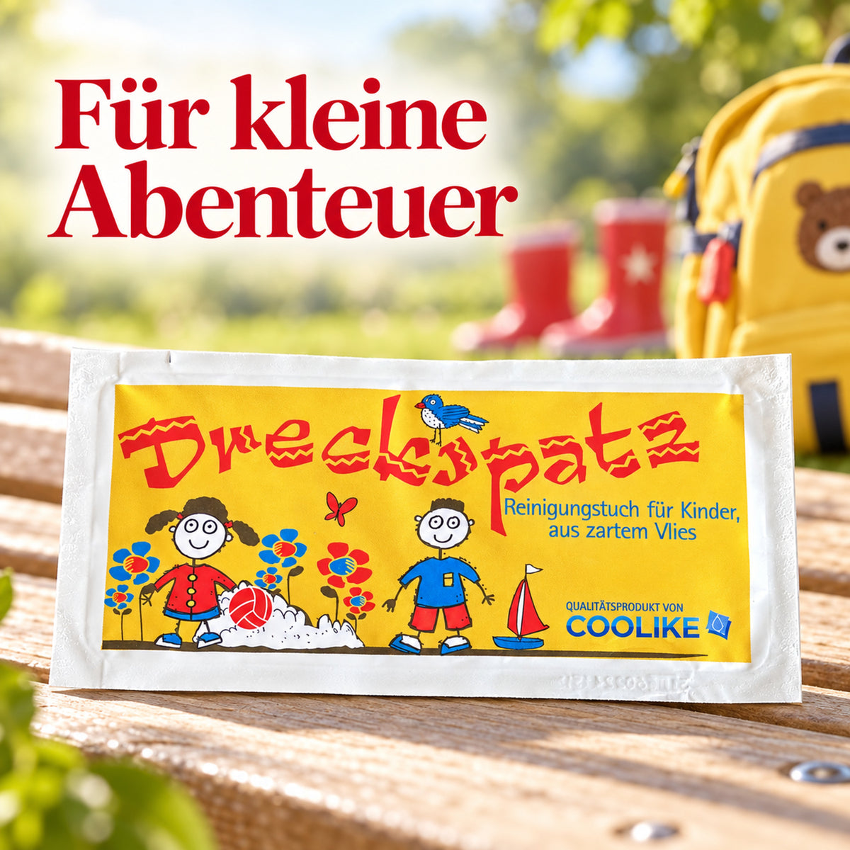 Erfrischungstuch Dreckspatz aus Vlies