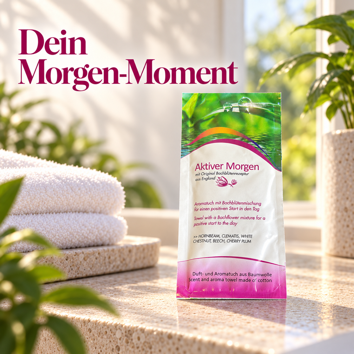 Aromatuch aus Baumwolle Aktiver Morgen