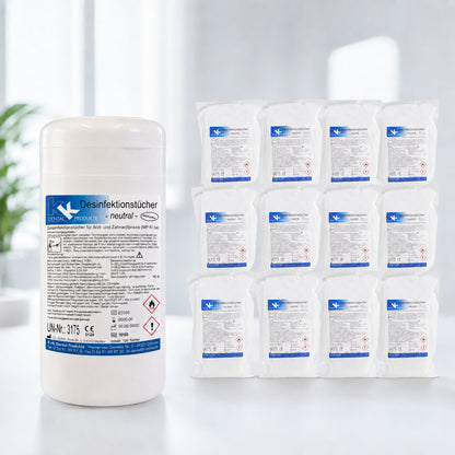 KK Desinfektionstücher 1 Dose mit 120 Tücher + 12 Nfb. 120 St. vers. Düfte