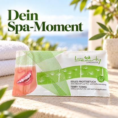 Oshibori Beauty Stressless Frotteetuch mit Aloe Vera