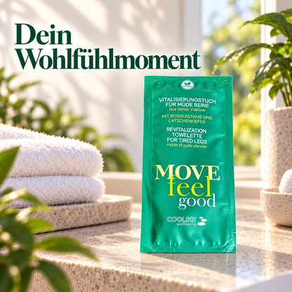Aromatuch aus Vlies Gegen müde Beine