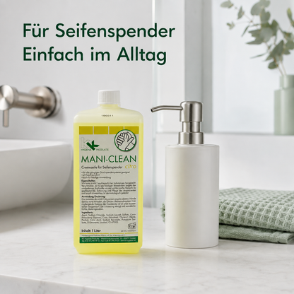 KK Mani-Clean Citro | Cremeseife | Seife | Handwaschseife | 3 x 1 Liter Euroflasche