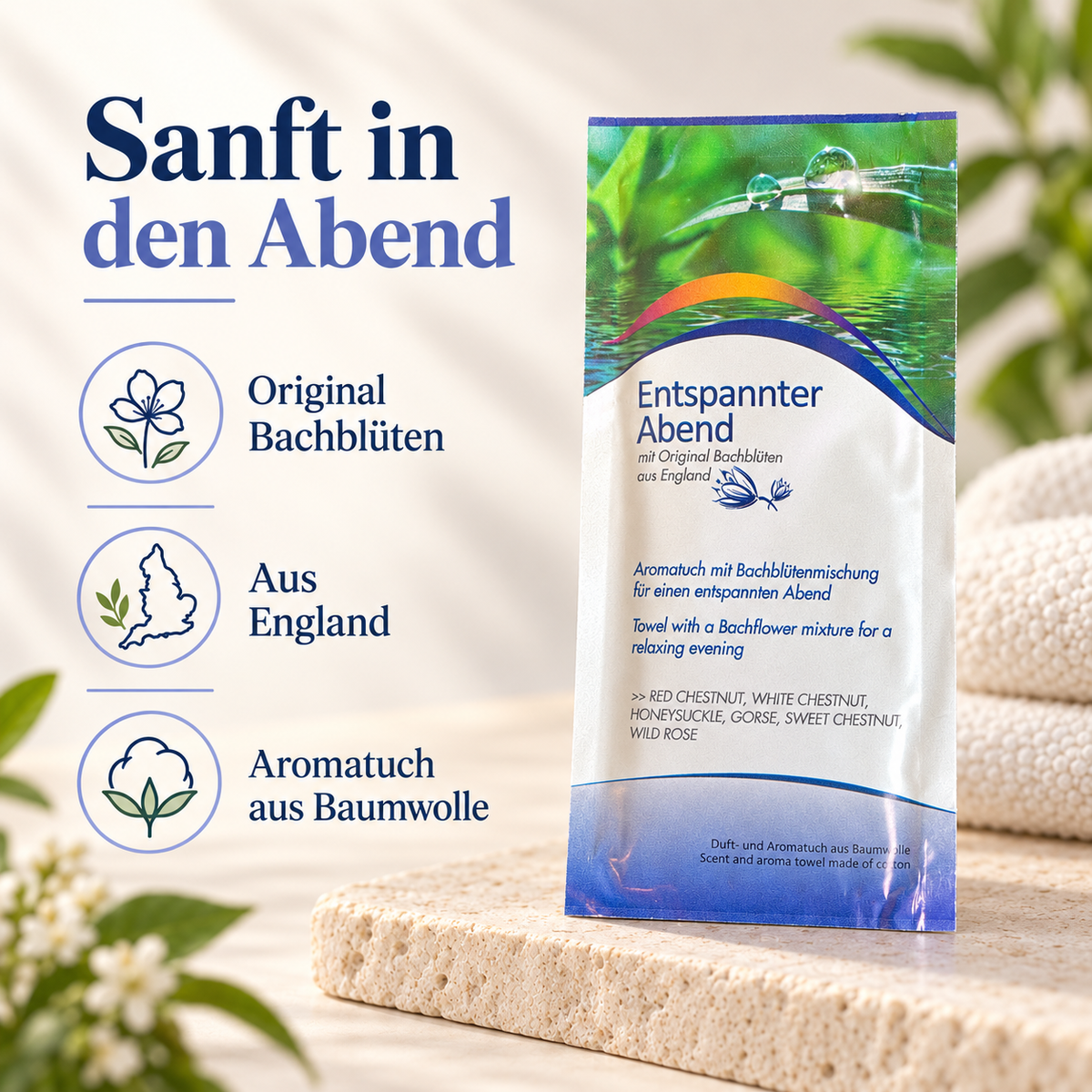 Aromatuch aus Baumwolle Entspannter Abend