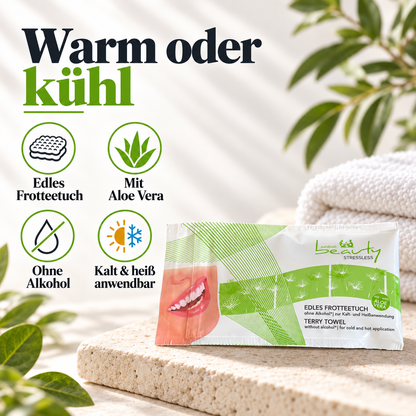 Oshibori Beauty Stressless Frotteetuch mit Aloe Vera