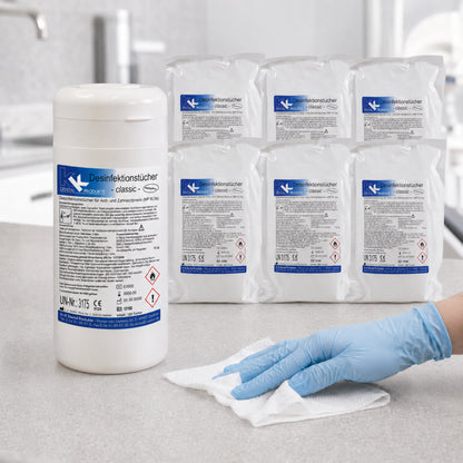 KK Desinfektionstücher 1 Dose mit 120 Tücher + 6 Nfb. 120 St. vers. Düfte