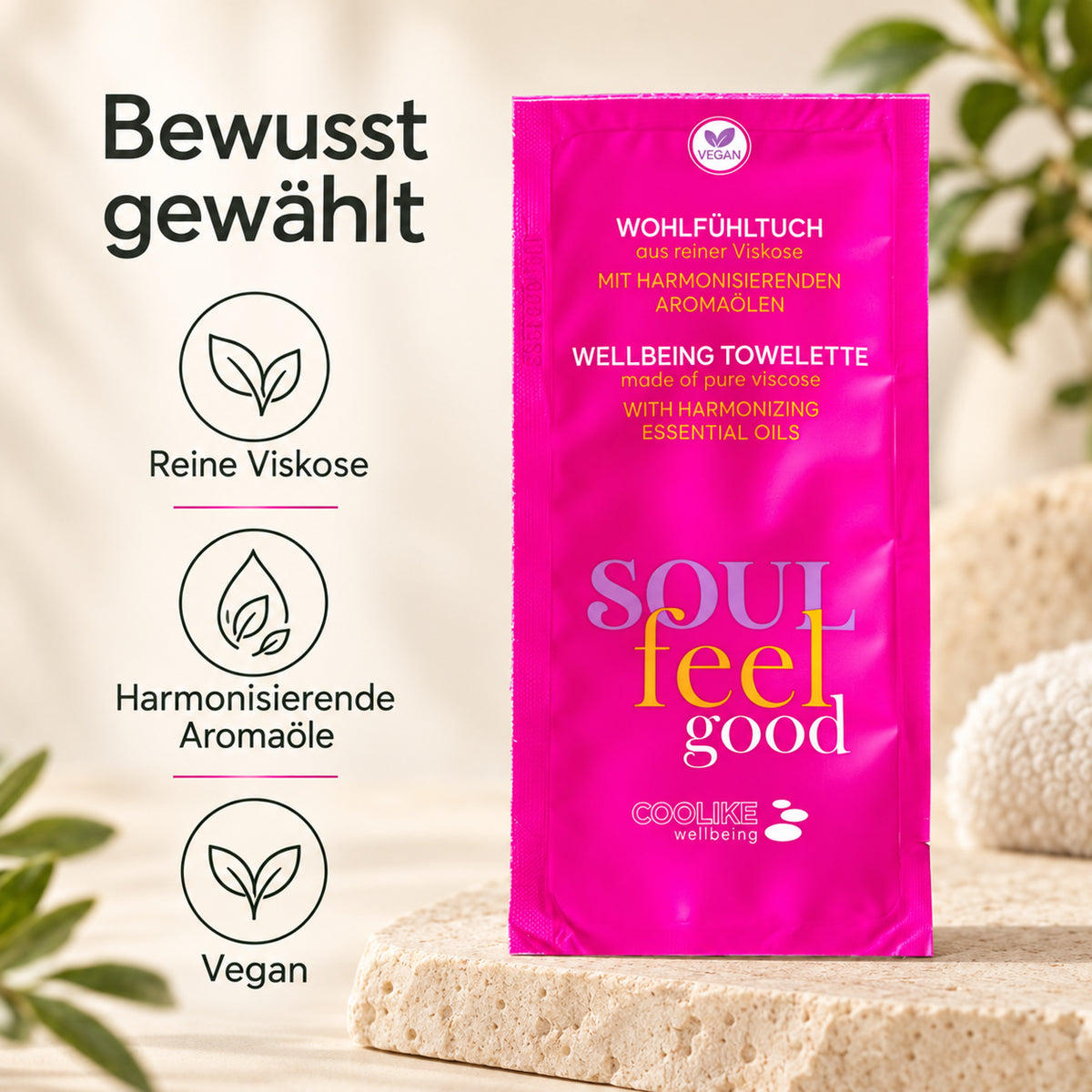 Aromatuch aus Vlies Wohlfühltuch