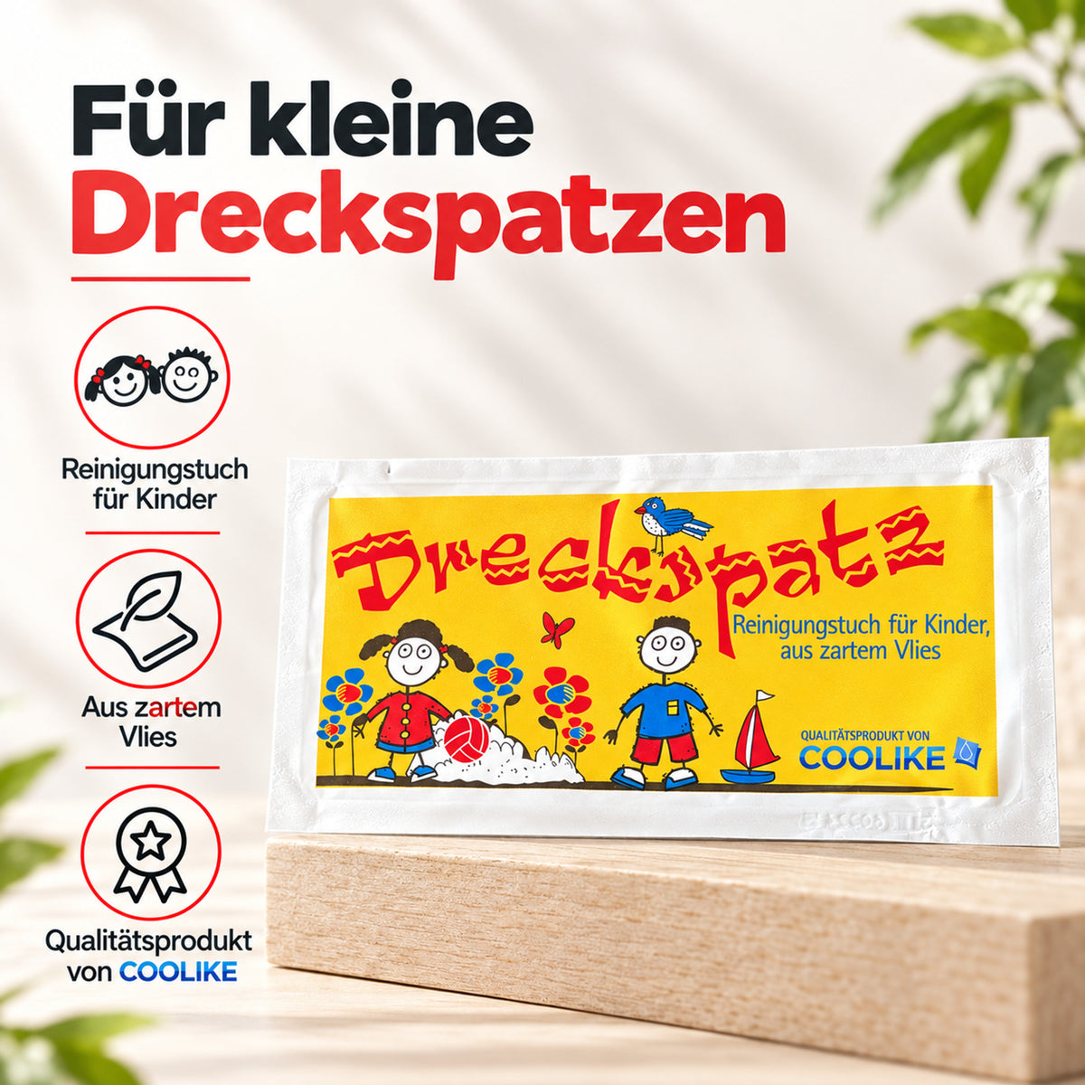 Erfrischungstuch Dreckspatz aus Vlies