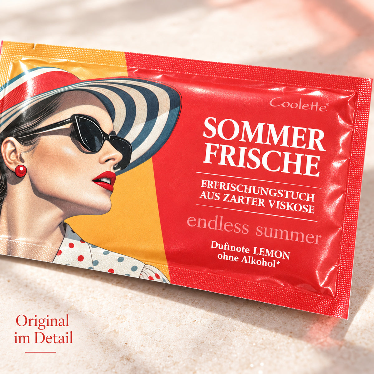 Erfrischungstuch  Sommerfrische - lemonfresh  aus Vlies