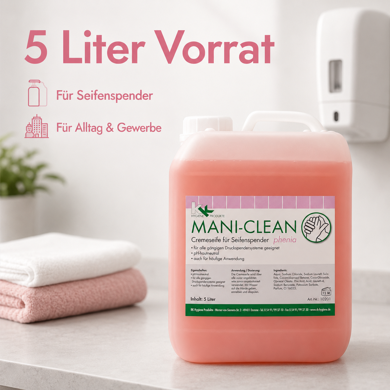 KK Mani-Clean Phenia Seife | Handwaschseife | 5 Liter Kanister