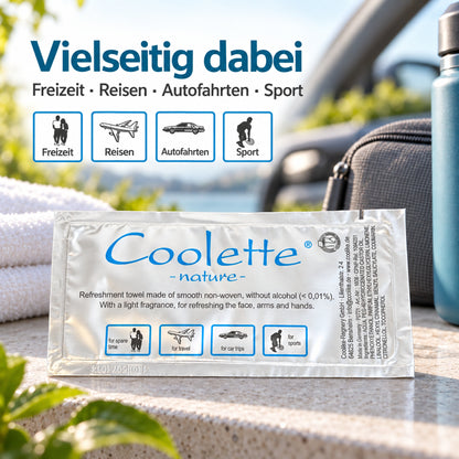 Erfrischungstuch Coolette® nature aus Vlies