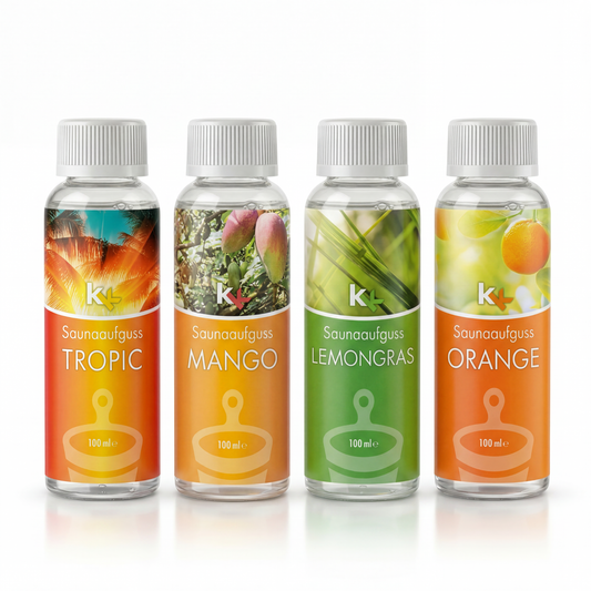 KK Saunaaufguss Set Karibik | Saunakonzentrat | 4 x 100 ml/Flasche