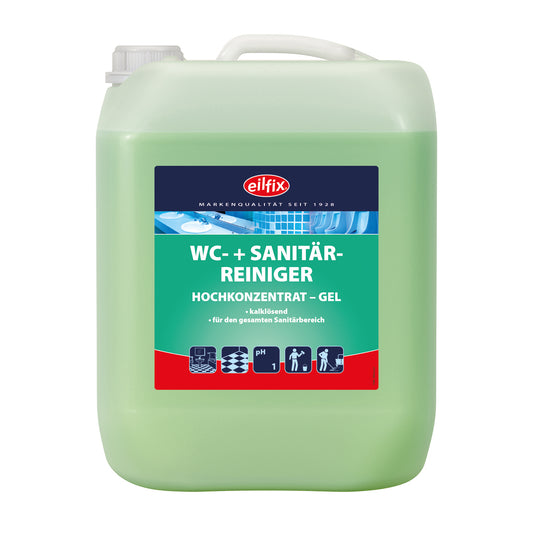 Eilfix® WC+ Sanitärreiniger | WC - Grün | 10 Liter Kanister