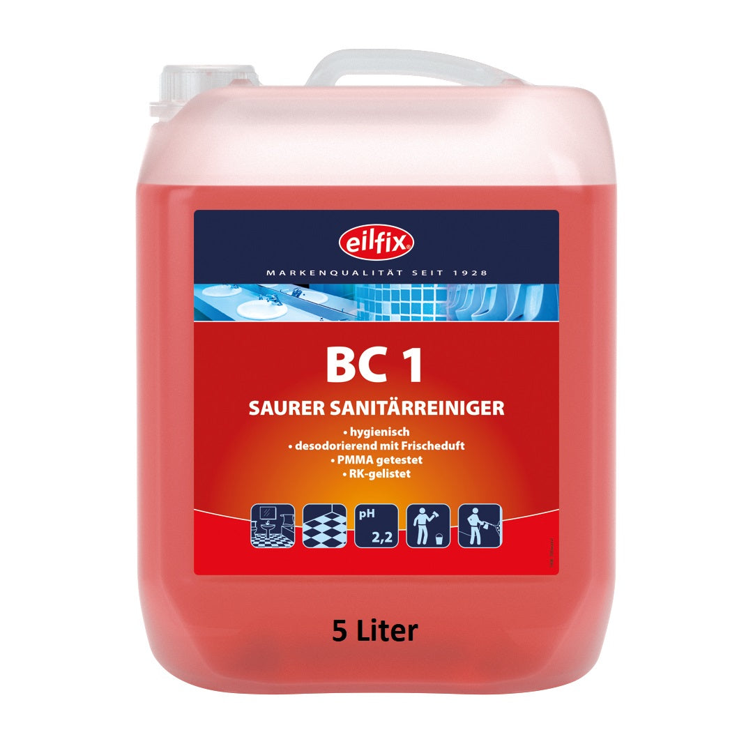 Eilfix® BC 1 | Sanitärreiniger sauer | 5 Liter Kanister