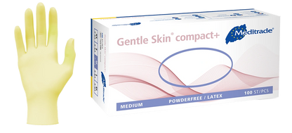 Meditrade Latexhandschuhe Gentle Skin compact+ XS - XL 100 Stück/Box