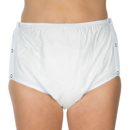 Suprima PVC Slip  Unisex Größe 34-54 Knöpfbar Weiß 1222