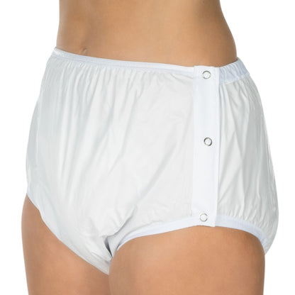 Suprima PVC Slip  Unisex Größe 34-54 Knöpfbar Weiß 1222
