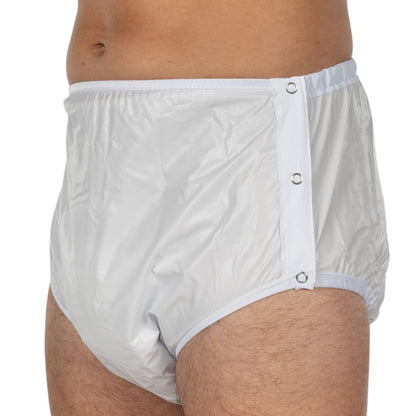 Suprima PVC Slip  Unisex Größe 34-54 Knöpfbar Weiß 1222