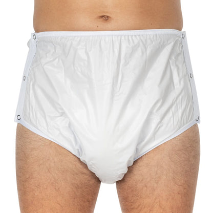 Suprima PVC Slip  Unisex Größe 34-54 Knöpfbar Weiß 1222