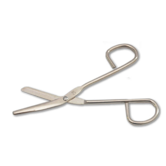 Erste-Hilfe Schere | DIN 58279-A | kniegebogen | ohne Kunststoffgriff | 14,5 cm