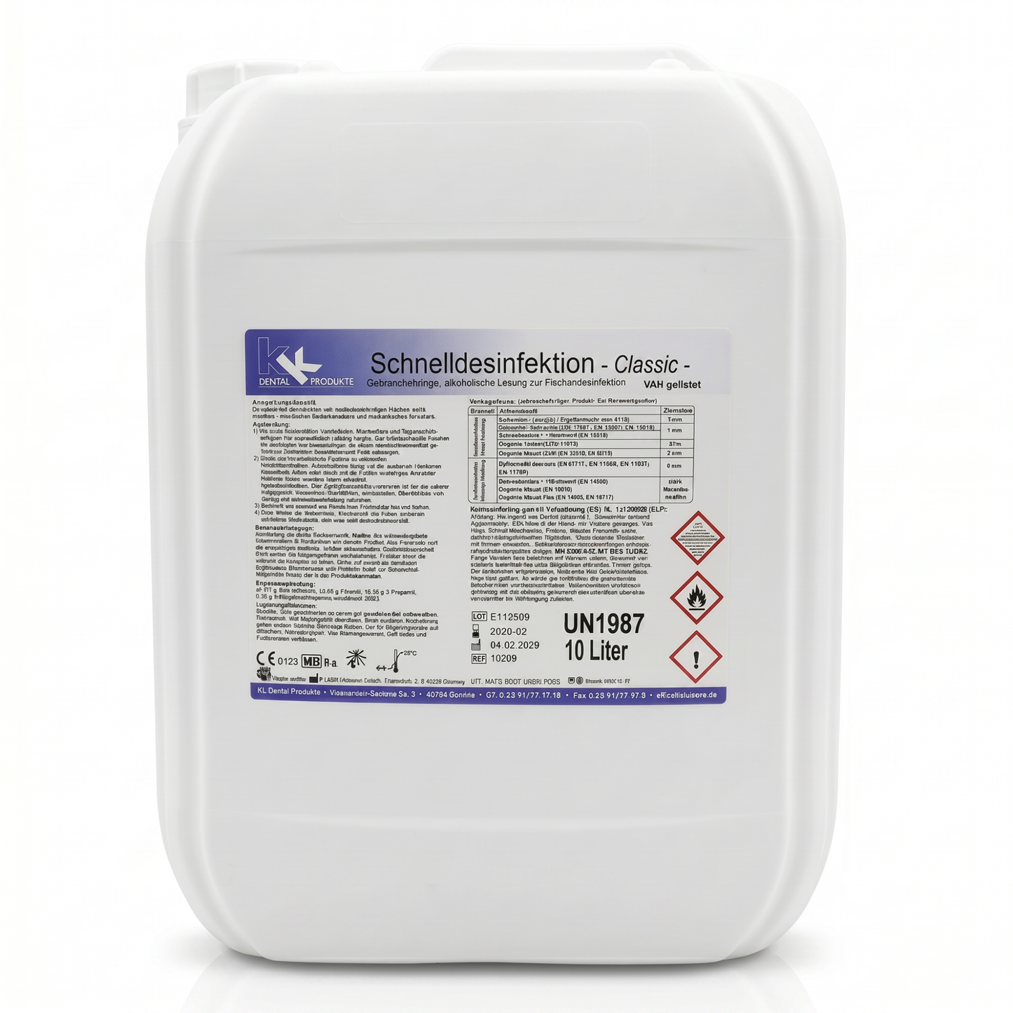 KK Schnelldesinfektion für Oberflächen 10 Liter Kanister