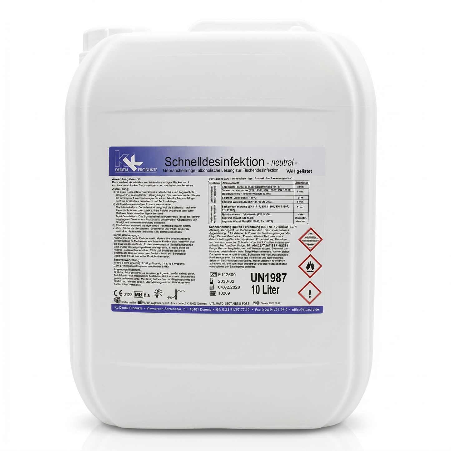 KK Schnelldesinfektion für Oberflächen 10 Liter Kanister