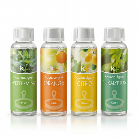KK Saunaaufguss Set Toskana | Saunakonzentrat | 4 x 100 ml/Flasche