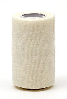Kohäsive Fixierbinde | Untertape | Weiß | 6 cm x 4 m | Einzeln verpackt