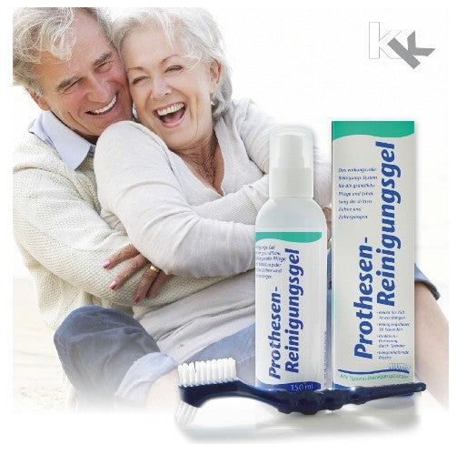 KK Prothesen-Reinigungsgel 150 ml Dosierflasche inkl. Reinigungsbürste