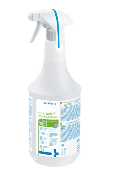Schülke mikrozid® universal liquid | Alkoholische Schnelldesinfektion | 1 Liter Sprühflasche