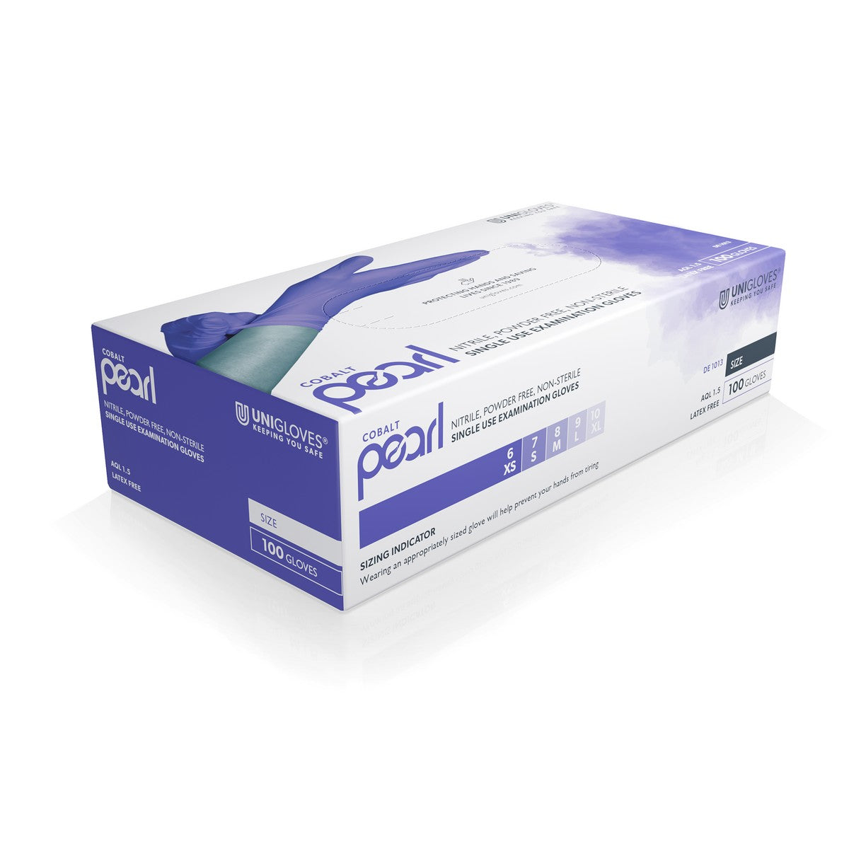 Unigloves COBALT PEARL Nitrilhandschuhe XS - XL 100 Stück/Box