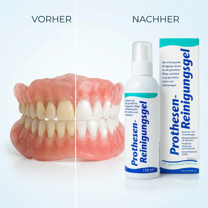 KK Prothesen-Reinigungsgel 150 ml Dosierflasche inkl. Reinigungsbürste