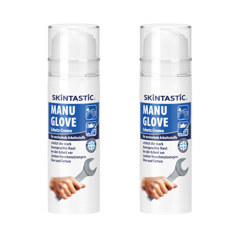 MANU GLOVE | Hautschutzcreme | 2 x 150 ml/Pumpspender